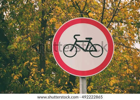 sign for pedestrians sign for disabled, arrow, bicycle