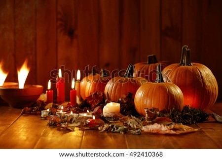 pumpkin and halloween time decoration 