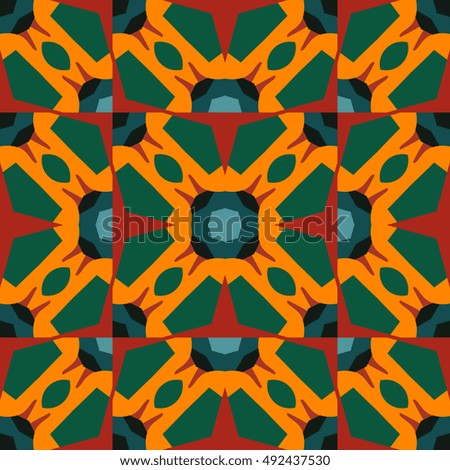 Abstract geometric pattern. Textile printing, web design, Identity, wallpaper.