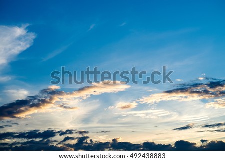 cloud in evening