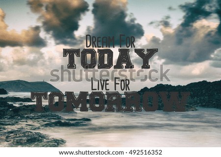Inspirational motivational quote on a retro style background