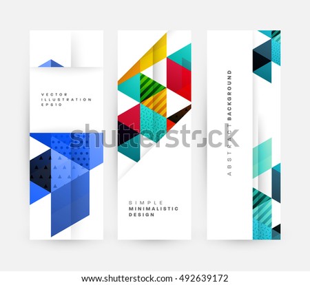 Geometric background Template for covers, flyers, banners, posters and placards, may be used for presentations and book covers, EPS10 vector illustration