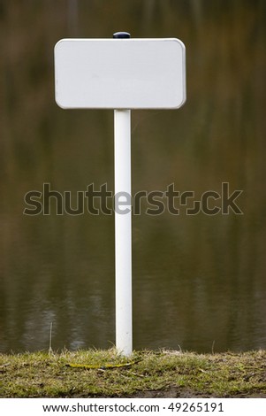 photo of a warning signal on the river