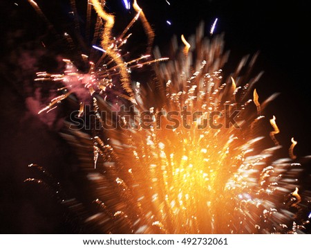 New Year Abstract Fireworks