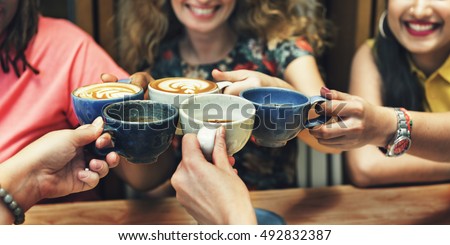 Diversity Women Socialize Unity Together Concept Royalty-Free Stock Photo #492832387