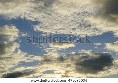 beautiful blue sky with clouds background.