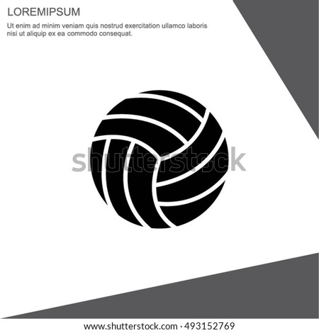 Web icon. Volleyball