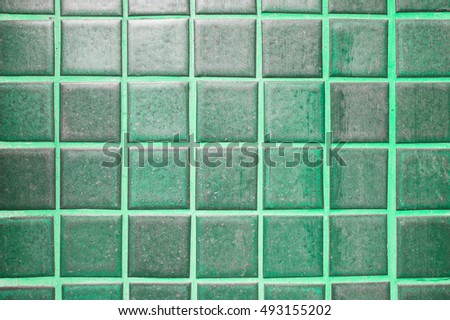 Geometric green tile pattern texture background and wallpaper
