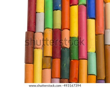 colorful artistic crayons