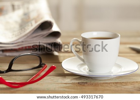 newspapers over the table