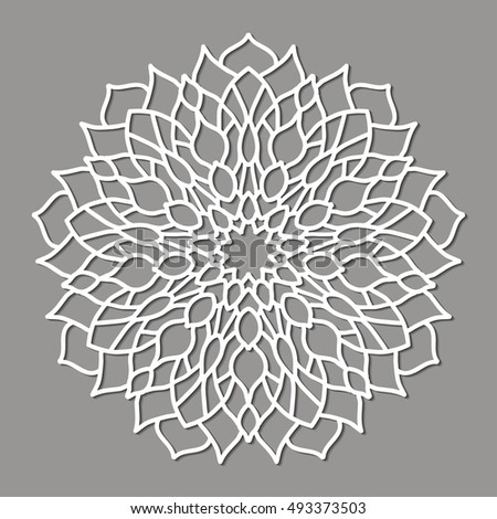 Mandala. Ethnic decorative element. Hand drawn backdrop. Islam, Arabic, Indian, ottoman motifs. Boho style. Line art for adult coloring book page design.