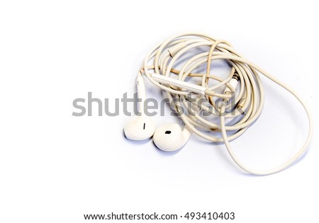 The old earphone is a classic model