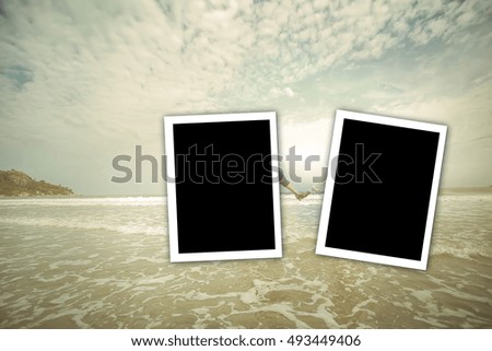 photo frame at sea in Thailand