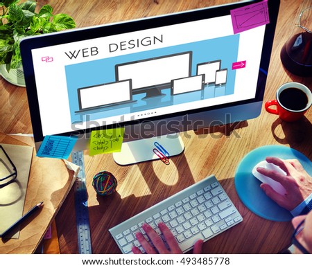 Web Design Layout Content Devices Graphic Concept