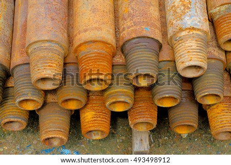 old drilling pipe