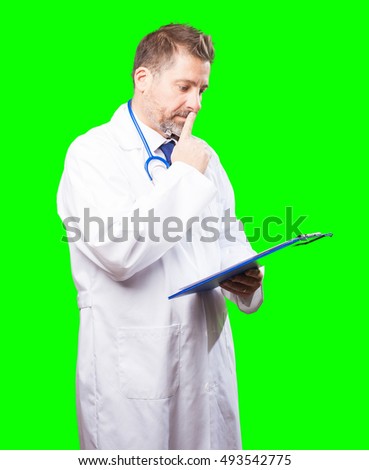 doctor man with an inventory