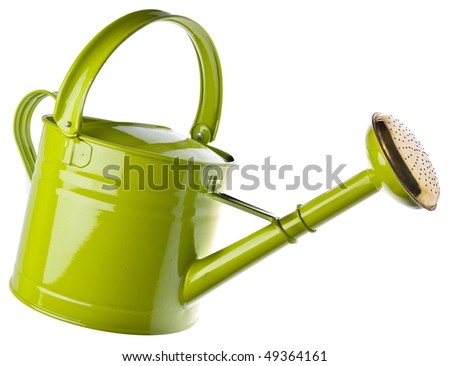 Watering can isolated on white. Royalty-Free Stock Photo #49364161