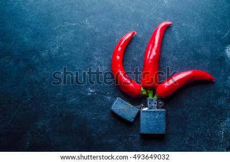 Lighter and pepper