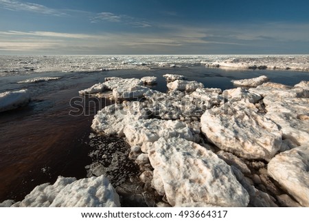 ice in the baltc sea