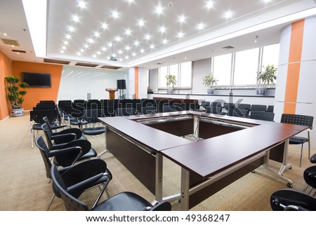 Modern office interior Boardroom Royalty-Free Stock Photo #49368247