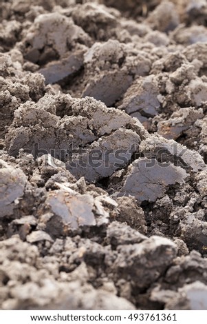  on a plowed field agricultural land intended for planting and growing food