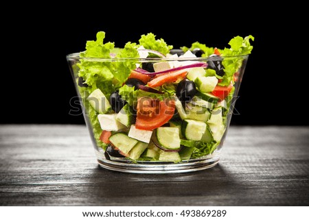 Delicious greek salad