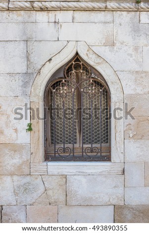 Venetian gothic window