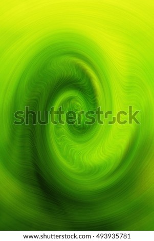 Beautiful green yellow smooth spiral circles background