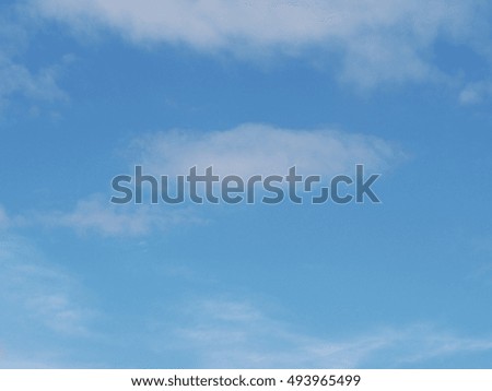 white fluffy clouds in the blue sky,Vintage Style.