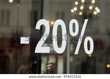 Discount 20 percent off