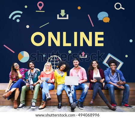 Technology Connection Online Sharing Multimedia Concept