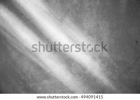 white concrete wall with shadows from the window - Abstract background 