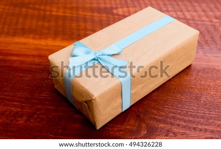 gift boxes on wooden background