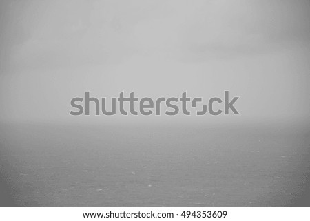 abstract image of a lake with fog.