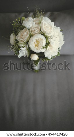 beautiful and delicate wedding bouquet for the bride