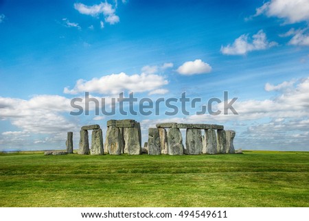 Stonehenge, United Kingdom Royalty-Free Stock Photo #494549611