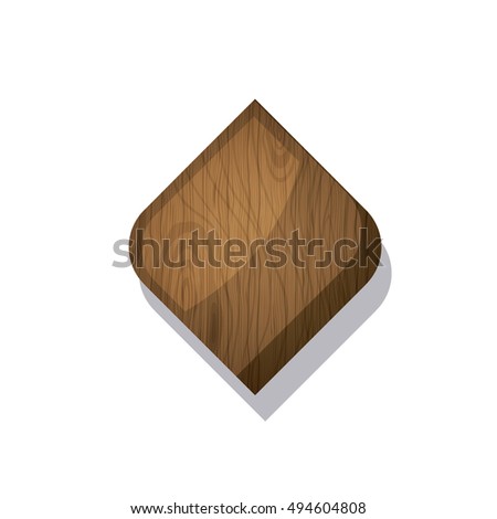 Wood and striped brown frame design