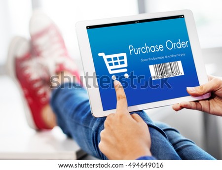 Purchase Order Shopping Discount Concept