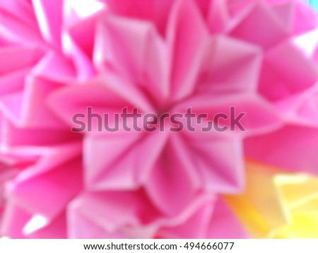 Blur paper flower
