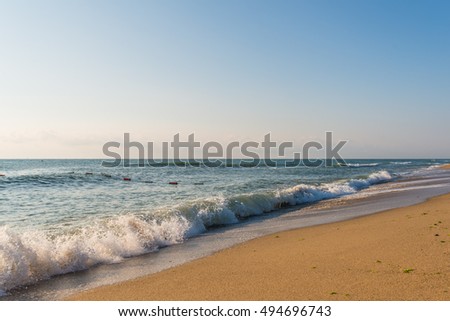 Sea coast in Bulgaria