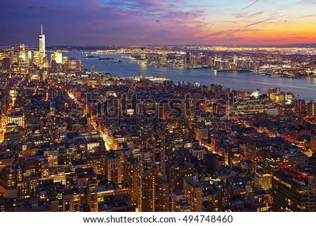 New York City at night