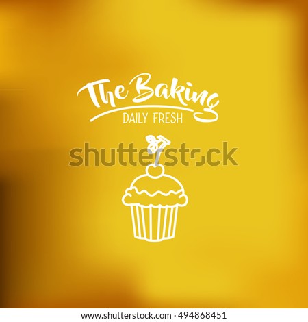 Cupcake of bakery food design