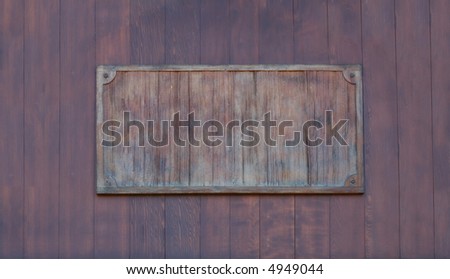 Wood plaque