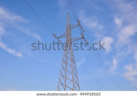 Photo Picture of the Classic Electricity Pylon Pole