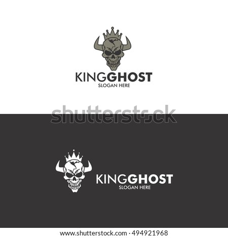 King Ghost Logo in Vector