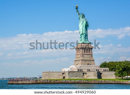 Statue of Liberty in a sunny day, New York