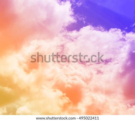 Colorful sky.abstract background.sky pink and blue colors