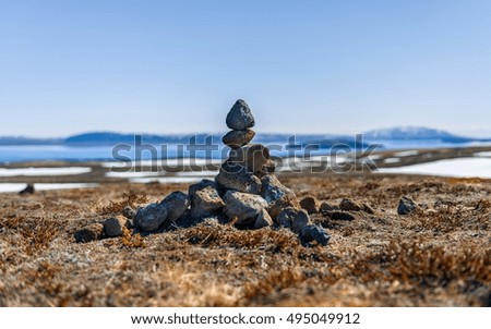 Stack of rough stones