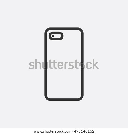 phone case icon with camera
