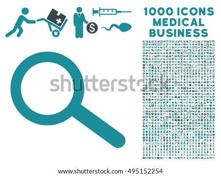 Find icon with 1000 medical business soft blue vector pictographs. Clipart style is flat bicolor symbols, white background.
